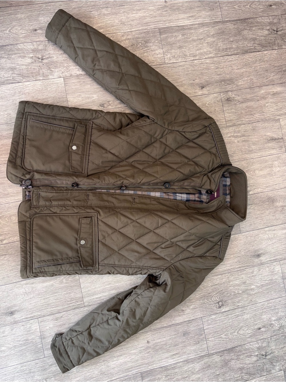 Johnston & Murphy Quilted Field Jacket | Size
Large | AMAZING Condition - Picture 2 of 8